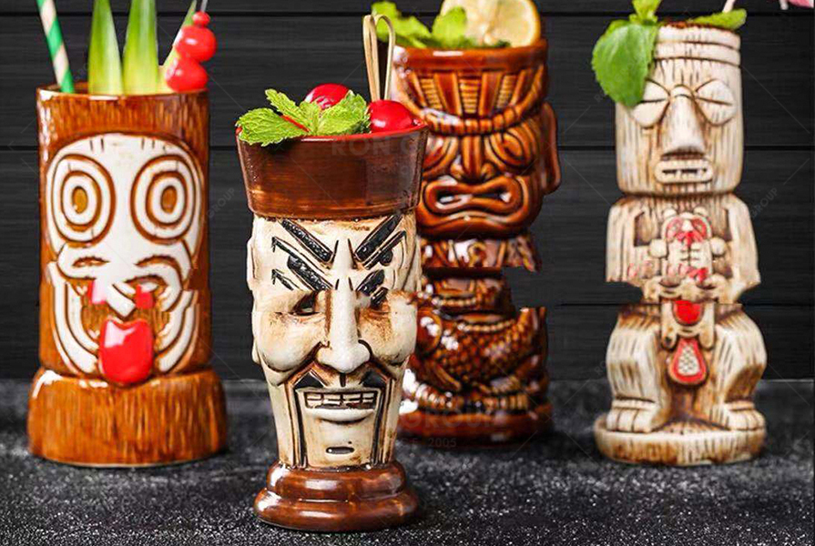 The hottest Tiki mugs in bars these years, Ron Group has a number of them on hot sale
